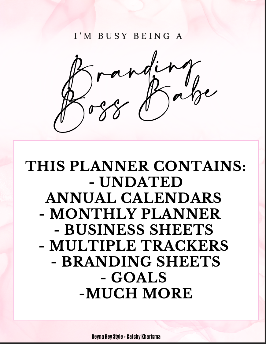 Boss Babe Branding planner